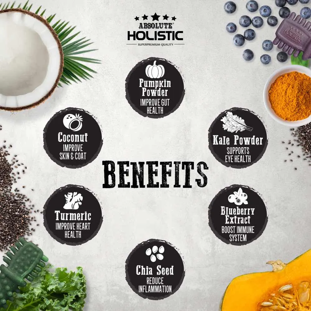 12 FOR $12: Absolute Holistic Boost Pumpkin Grain-Free Dental Dog Chew 25g
