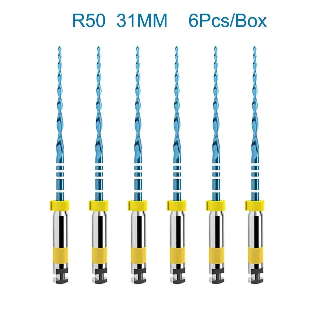 6pcs Box Orthdent Dental Reciprocating Blue Endodontic Files 21 25 31mm Heat Activated one Engine