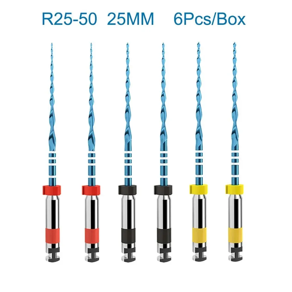 6pcs Box Orthdent Dental Reciprocating Blue Endodontic Files 21 25 31mm Heat Activated one Engine