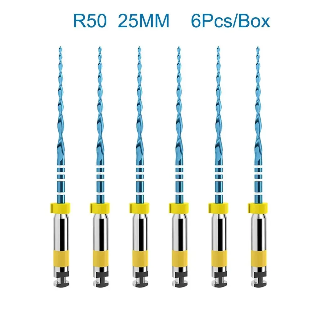 6pcs Box Orthdent Dental Reciprocating Blue Endodontic Files 21 25 31mm Heat Activated one Engine