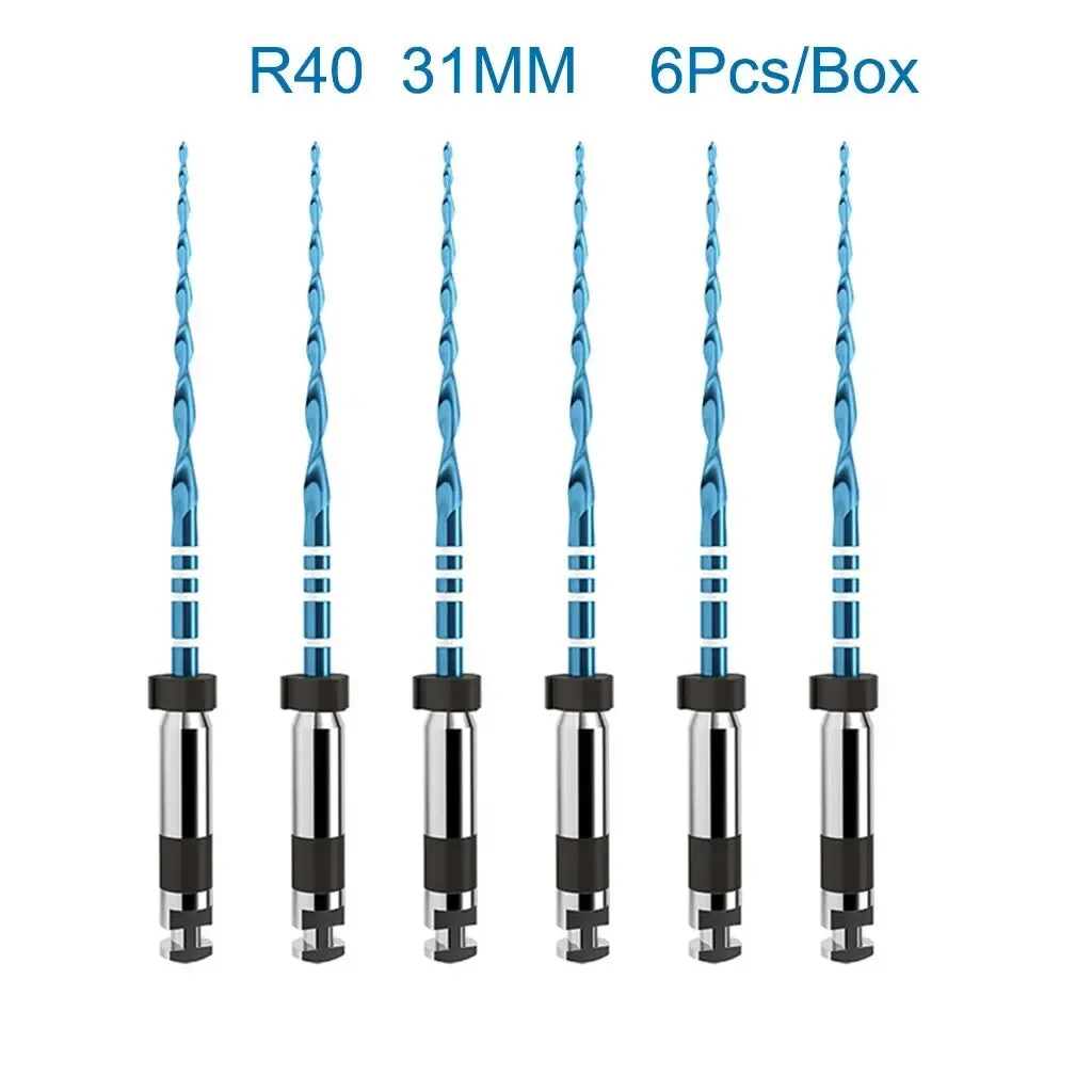 6pcs Box Orthdent Dental Reciprocating Blue Endodontic Files 21 25 31mm Heat Activated one Engine