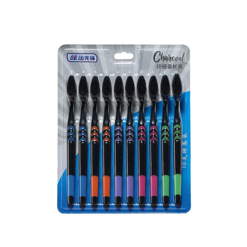 Bamboo Charcoal Toothbrush for Adults