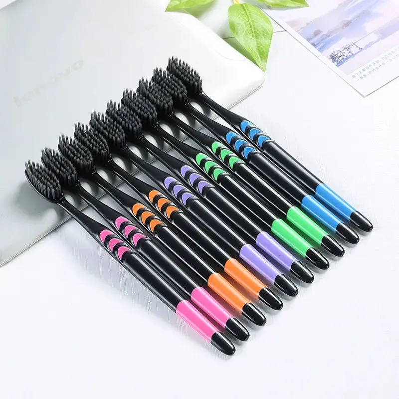Bamboo Charcoal Toothbrush for Adults