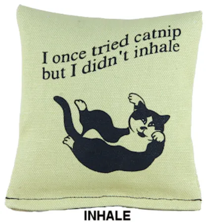 Dr. Pussums Soft Square Inhale Catnip Pillow