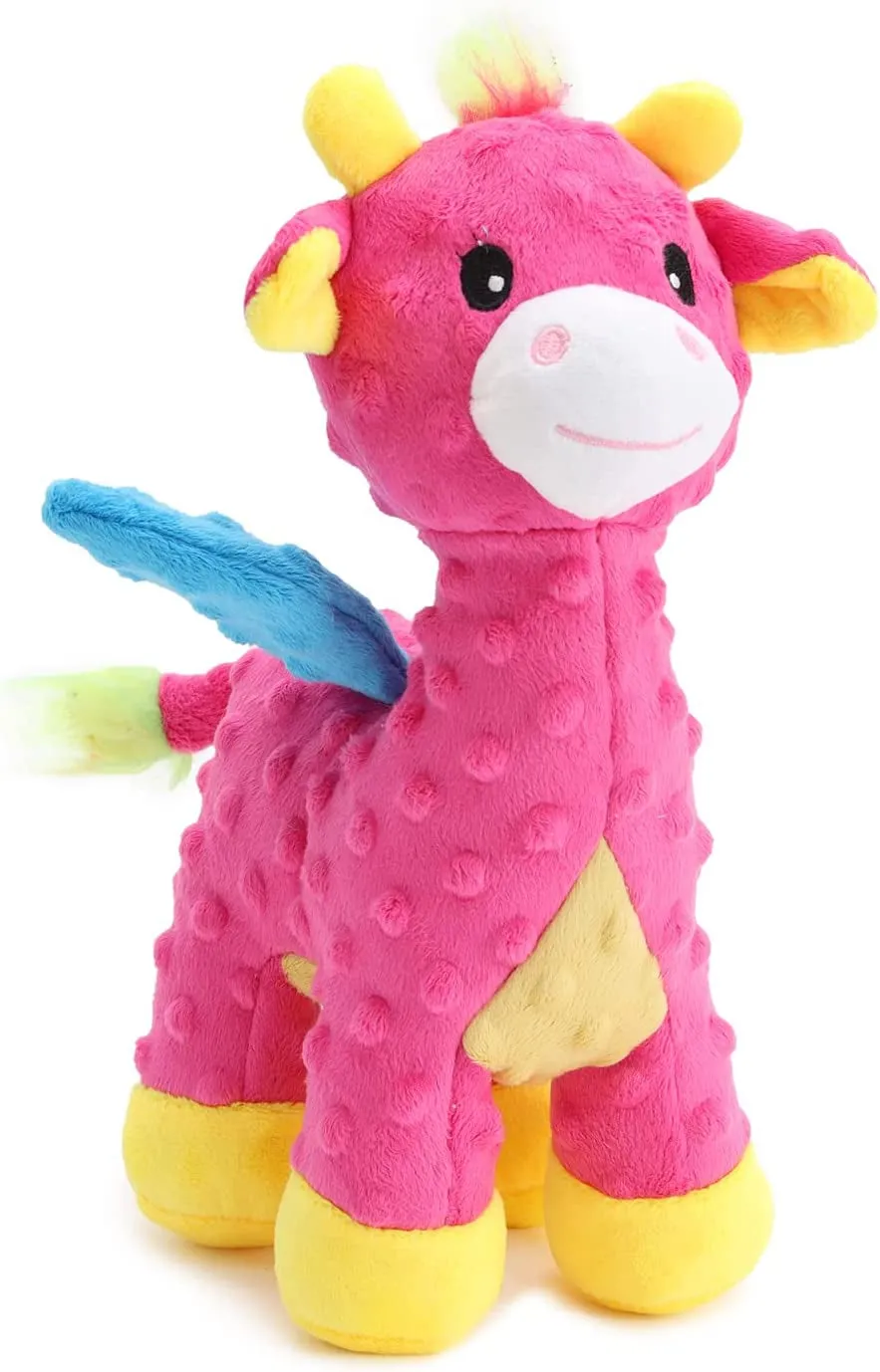Durable Plush Dog Toy with Crinkle Paper