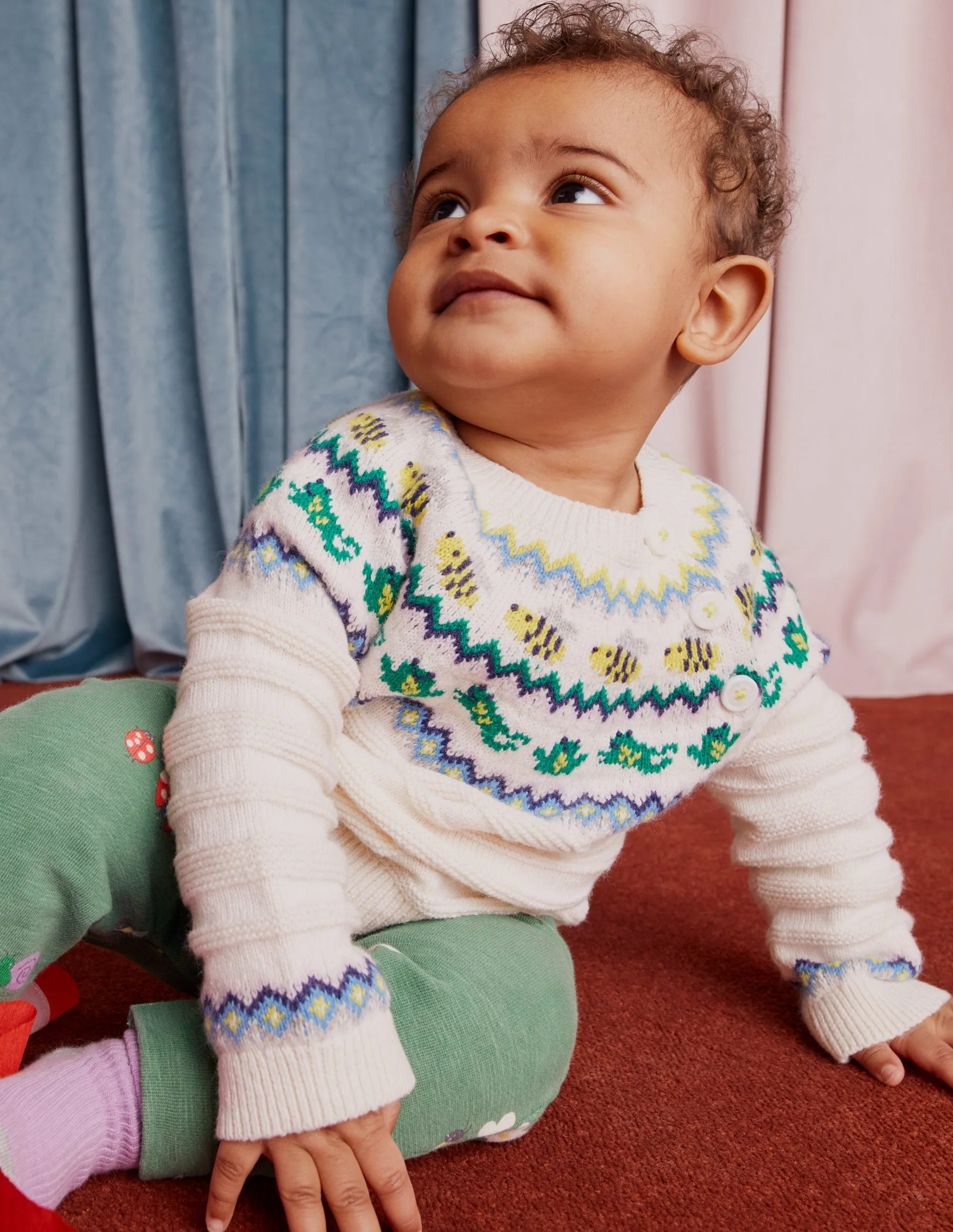 Fair Isle Jumper-Oatmeal Marl Frogs