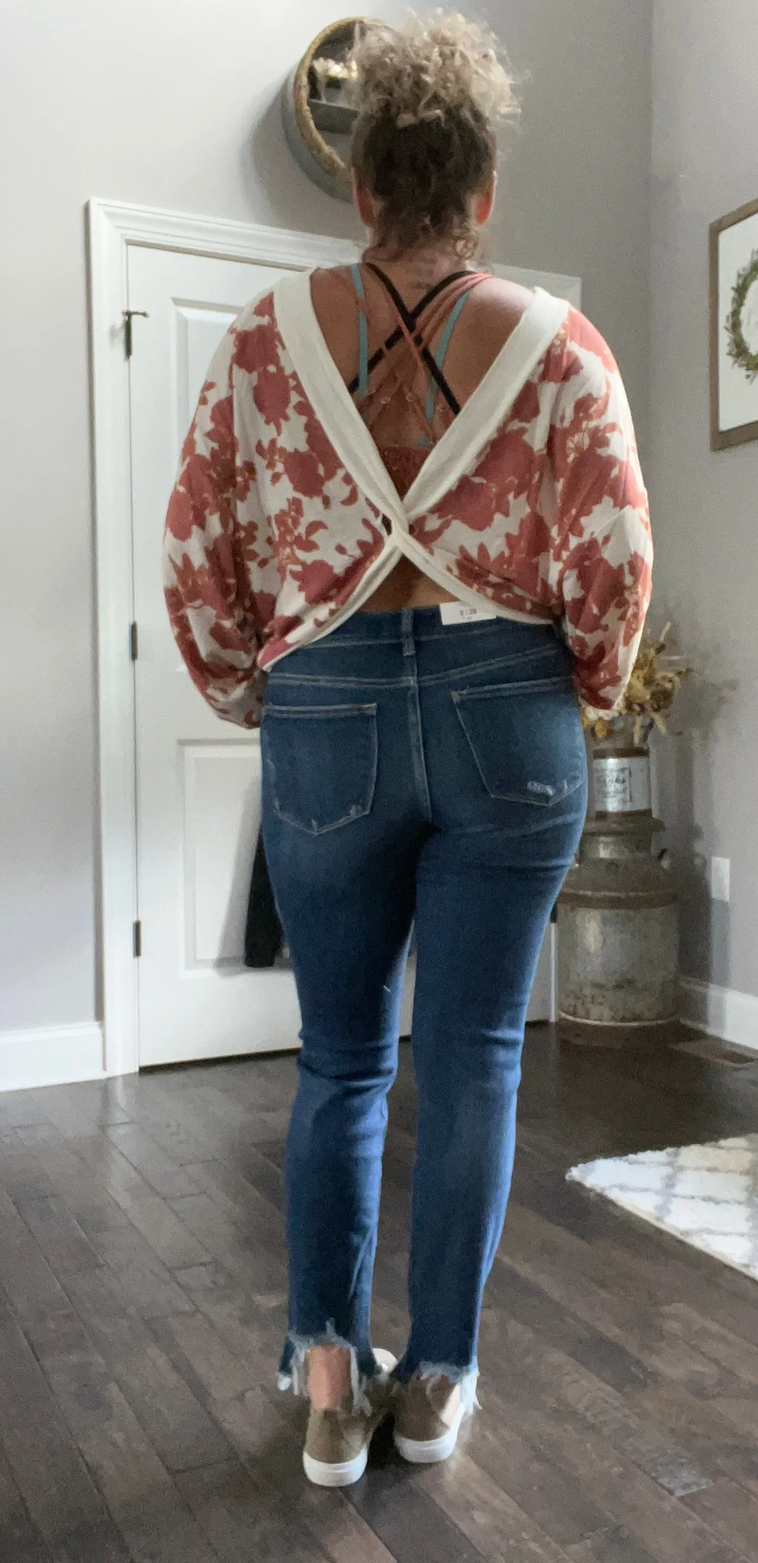 Floral Reversible pullover