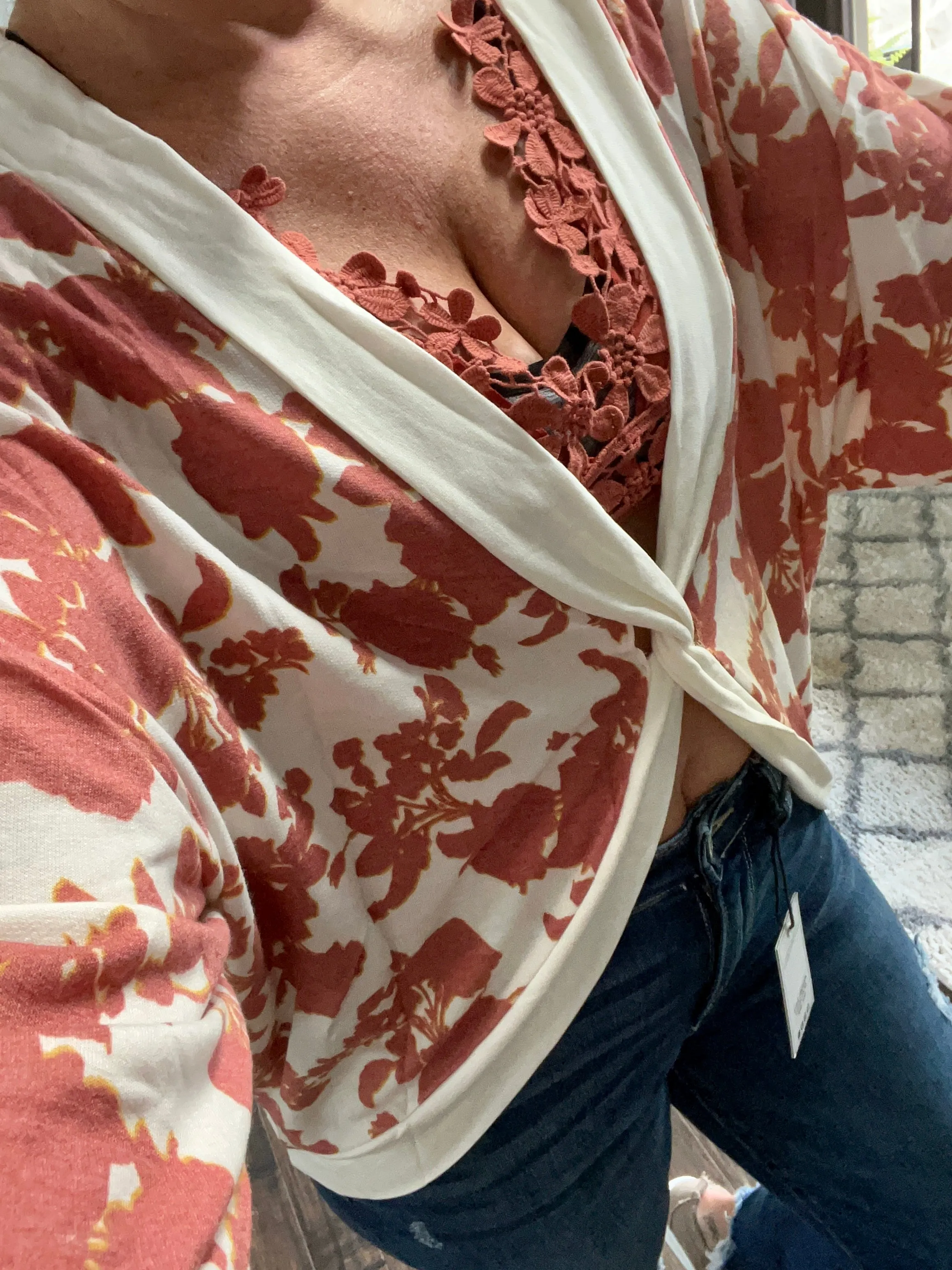 Floral Reversible pullover
