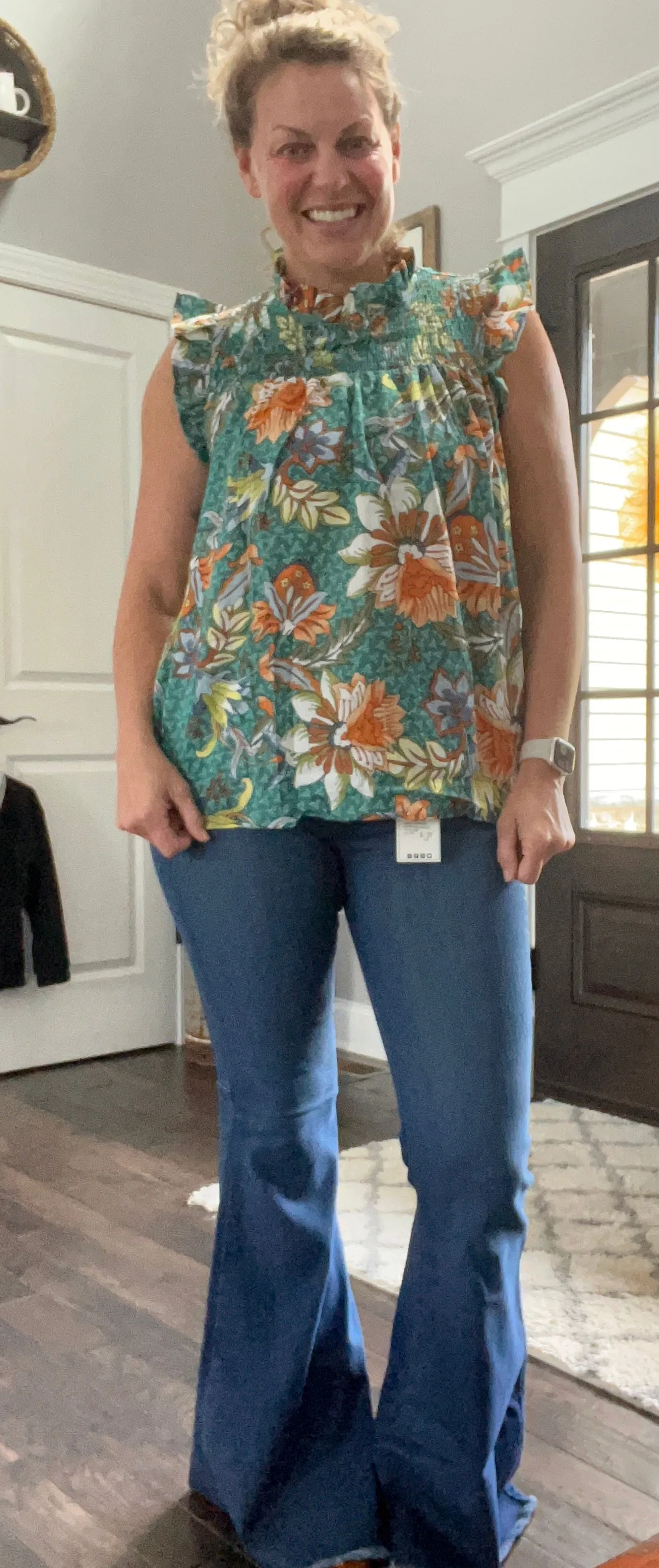 Floral Reversible pullover