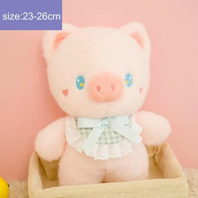 Fluffy Hair Super soft Elephant Lamb Cuddly Plushies Doll Stuffed Animals Long Plush Brown Bear Chick Baby Appease Doll toys Kid