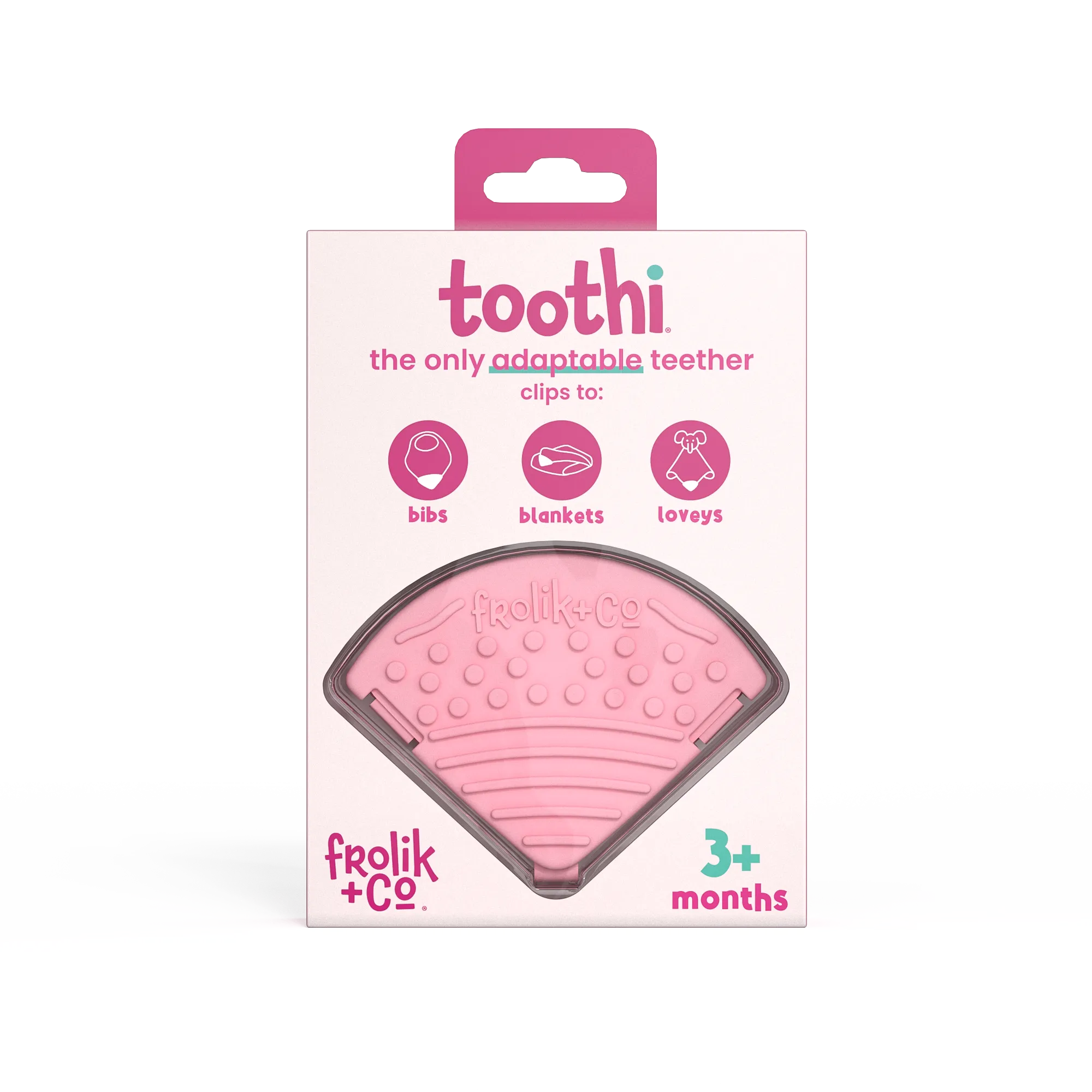 Frolik Co Toothi Dusty Rose Teether