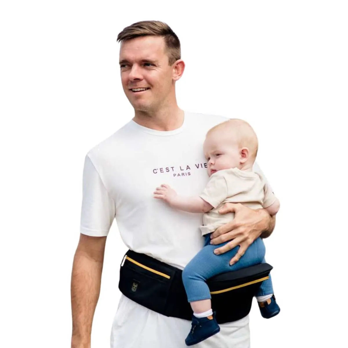 Hackerlily Hipsurfer - Hipseat Baby Carrier   Bum Bag - Black