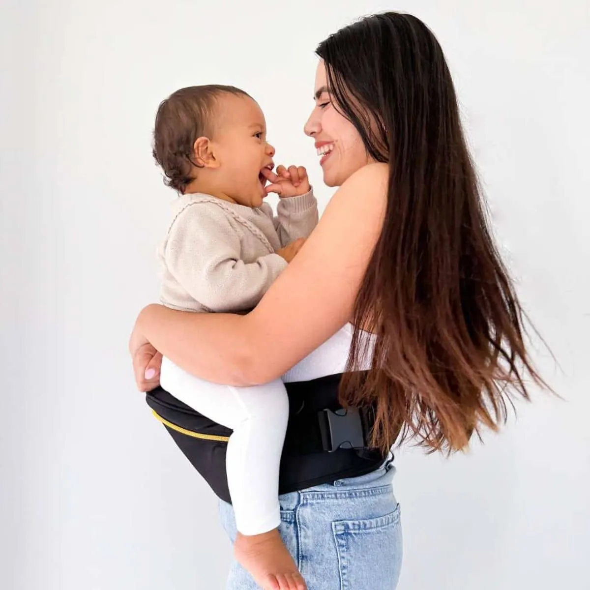 Hackerlily Hipsurfer - Hipseat Baby Carrier   Bum Bag - Black