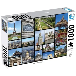 Jigsaw Puzzle - Paris Collage France (1000 Piece)