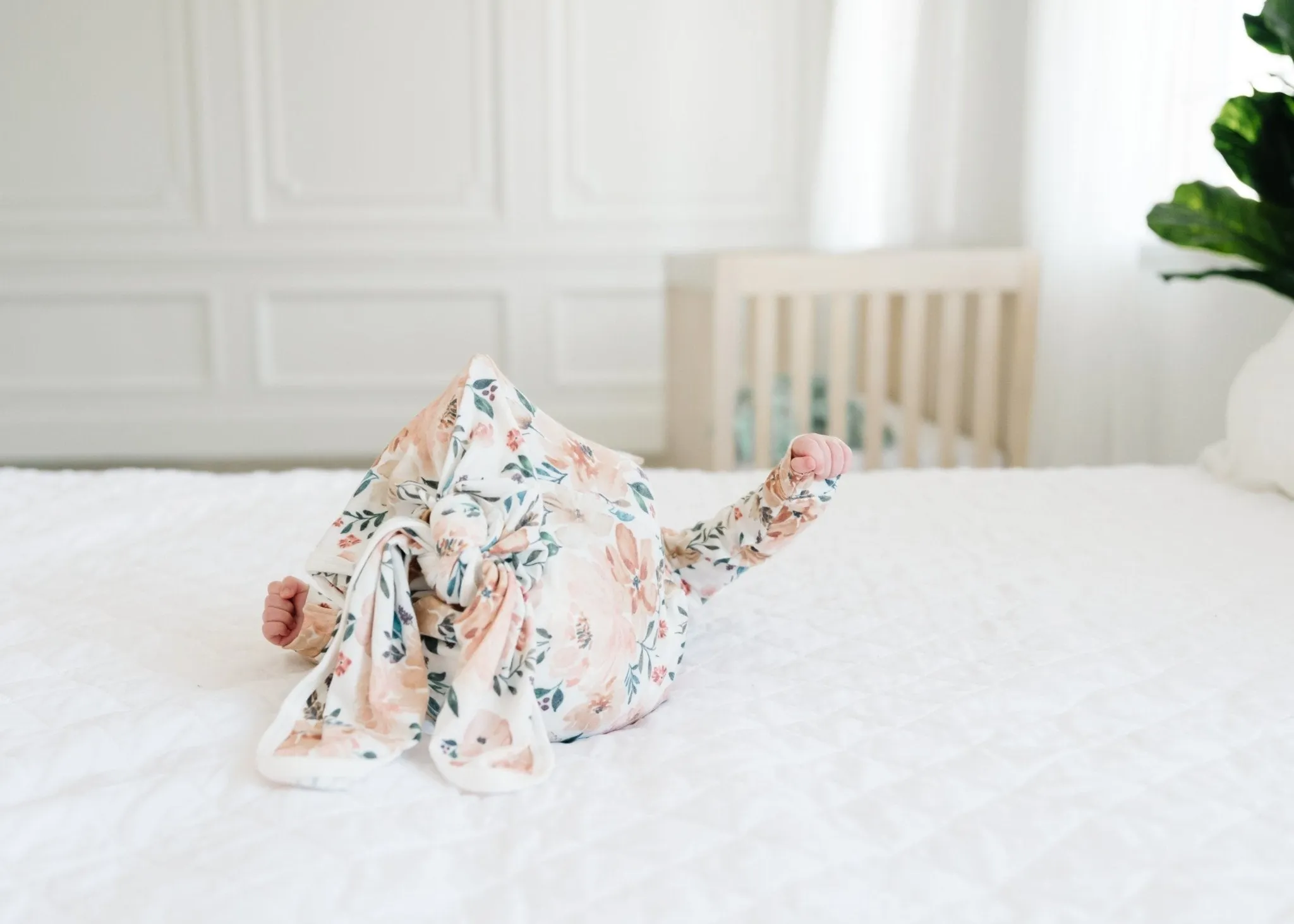 Newborn Knotted Gown - Autumn