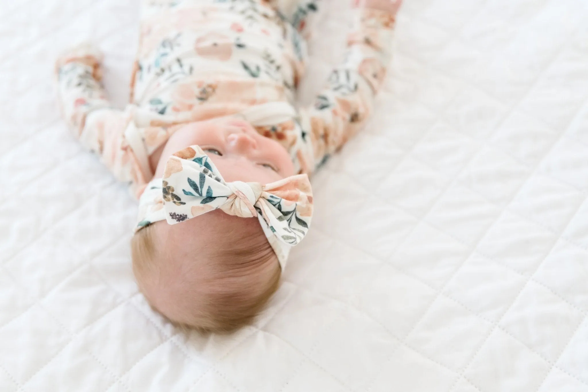 Newborn Knotted Gown - Autumn