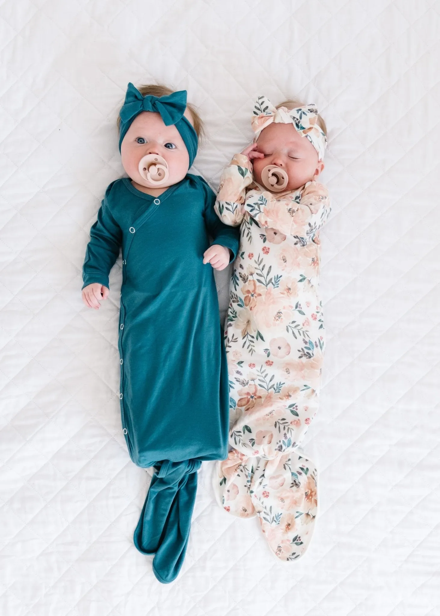 Newborn Knotted Gown - Autumn