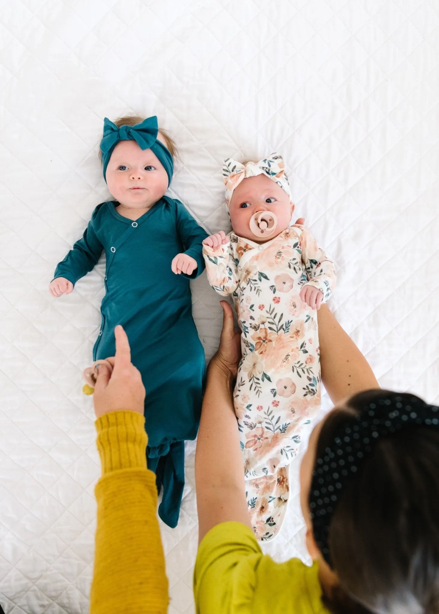 Newborn Knotted Gown - Autumn