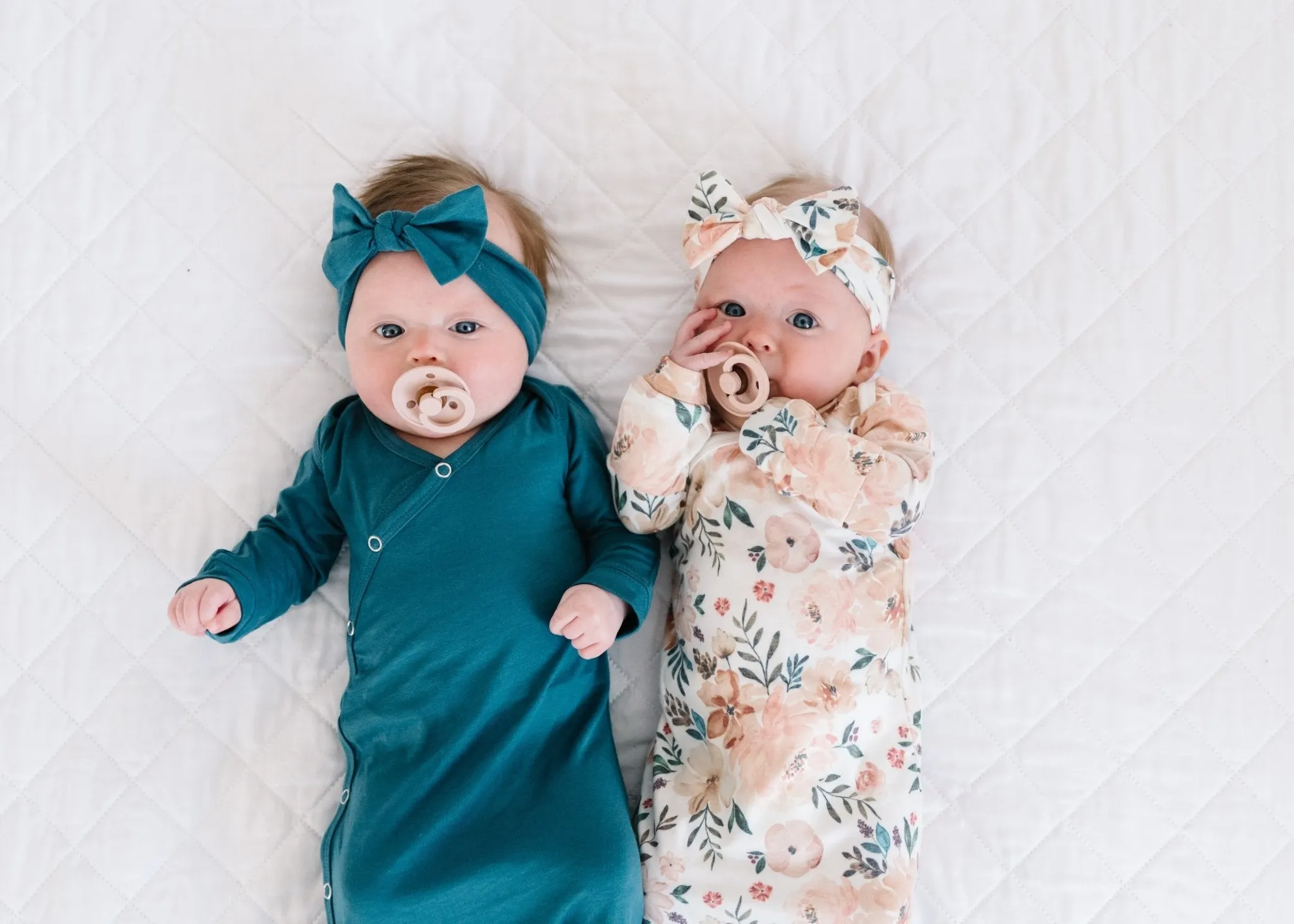 Newborn Knotted Gown - Autumn