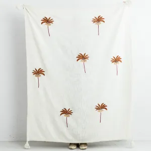 Palm Bay Throw - Vanilla   Tan
