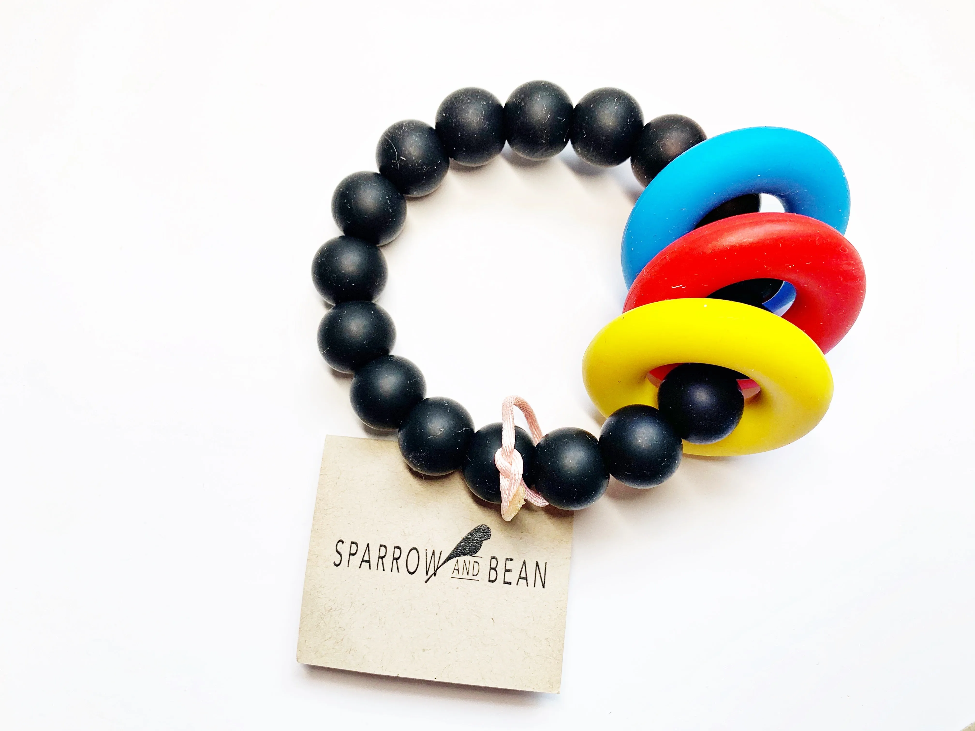 Round beads and rings bracelet