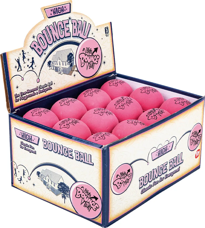 Rubber Pink Bouncy Ball