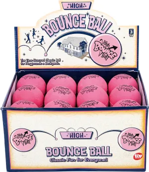 Rubber Pink Bouncy Ball