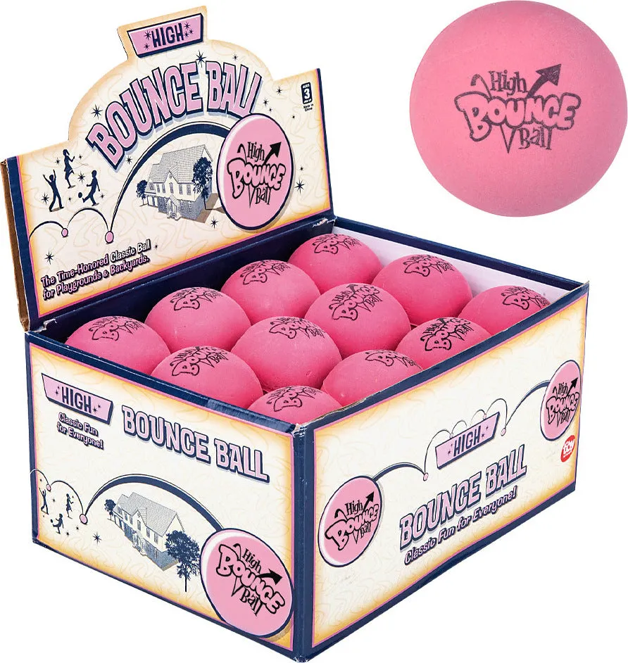 Rubber Pink Bouncy Ball
