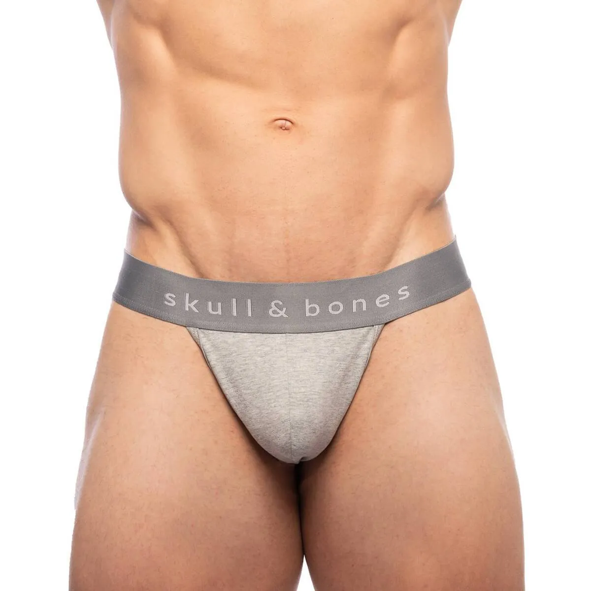 Skull & Bones Just the Bones Thong - Grey
