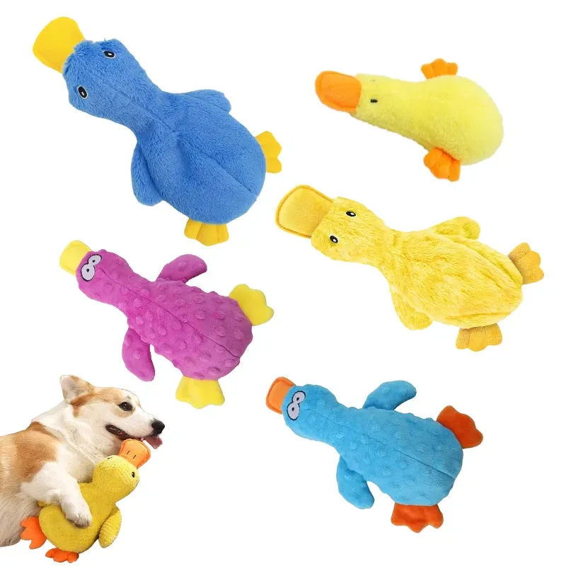 Squeaky Yellow Duck Plush Toy