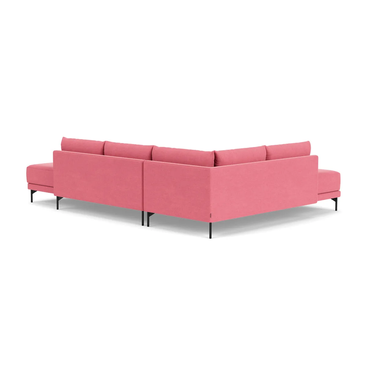 Vivica Fabric Left Sofa Bed (Bubble Gum)