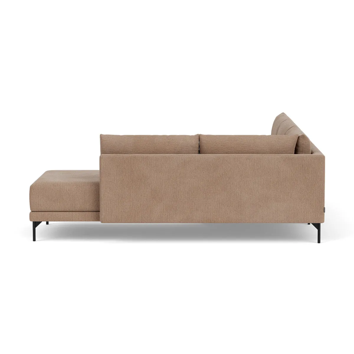 Vivica Fabric Right Sofa Bed (Caramel)